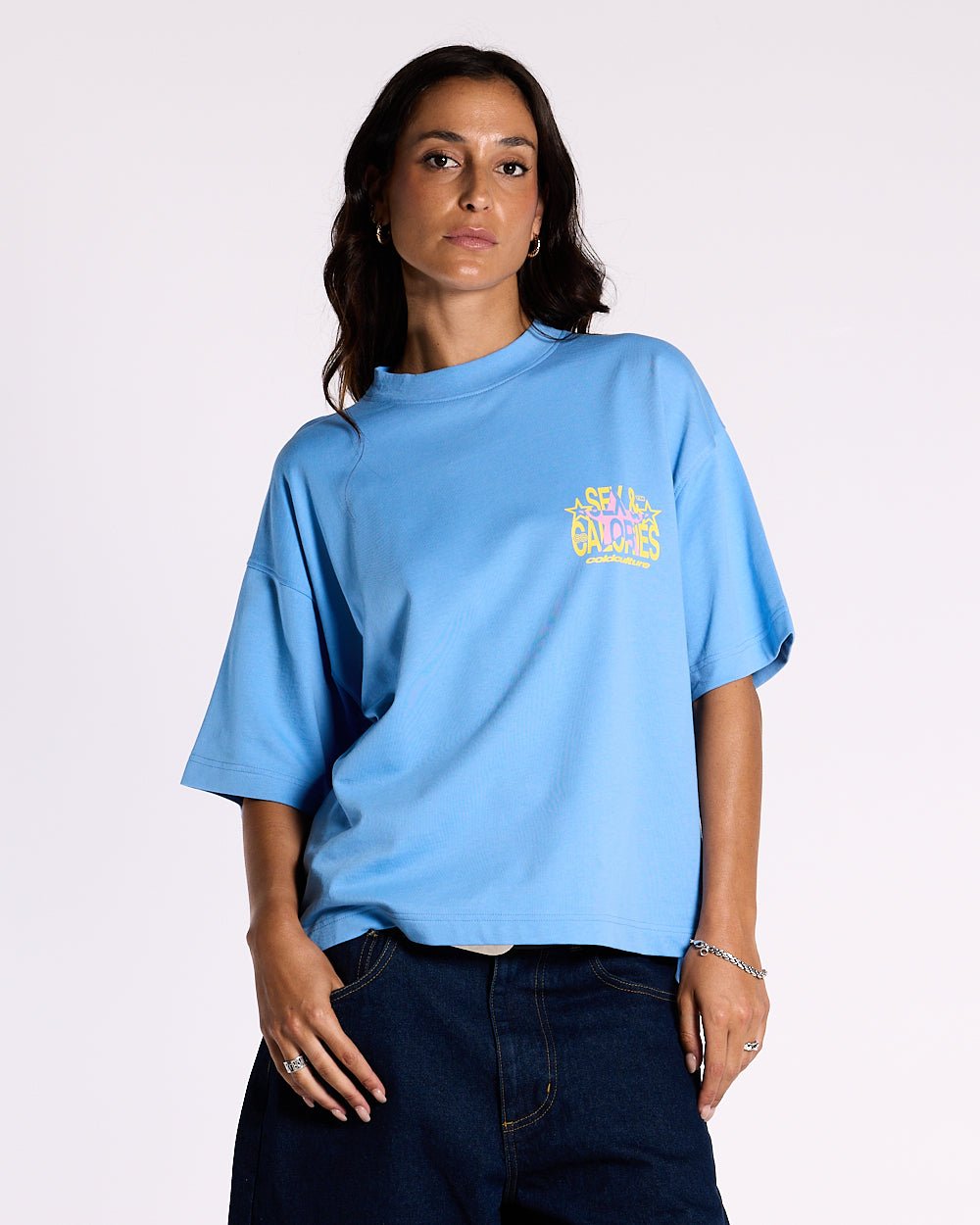 SWEET CALORIES TEE VISTA BLUE - COLD CULTURE