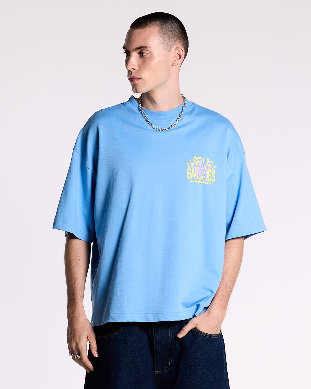 SWEET CALORIES TEE VISTA BLUE - COLD CULTURE