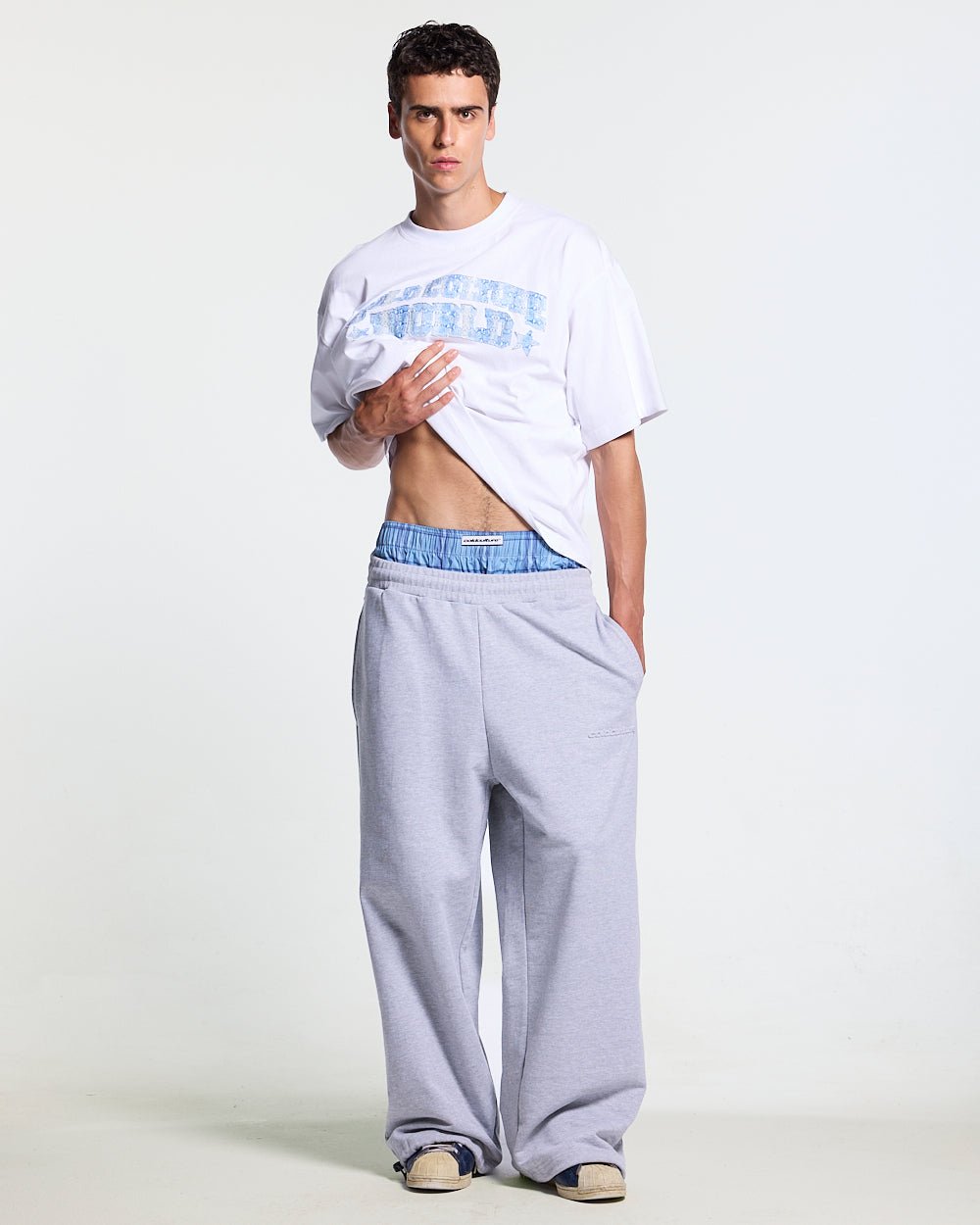 TAKE A PEAK SWEATPANTS HEATHER GREY - Cold Culture