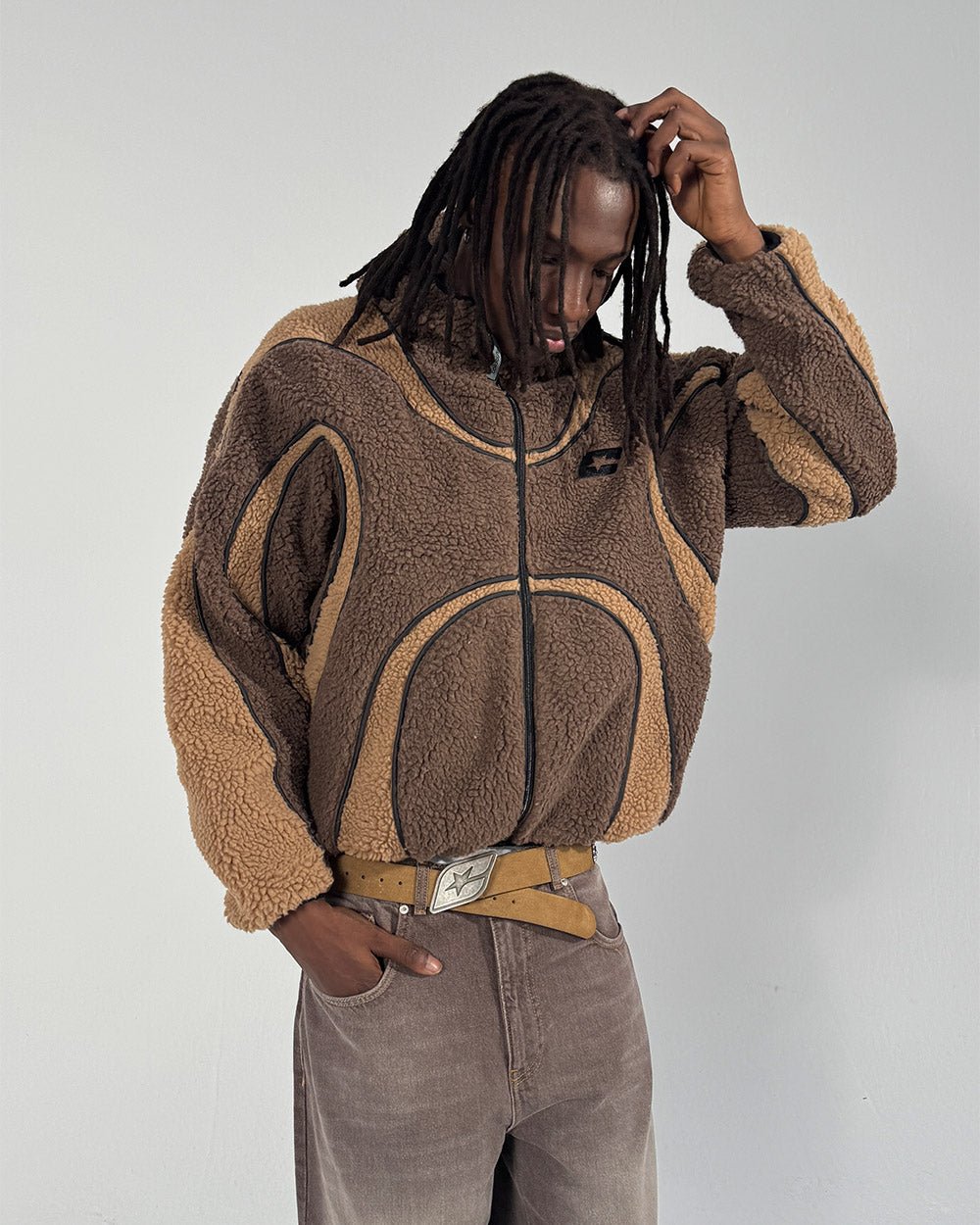 TAKE OFF FLEECE BROWN - Cold Culture