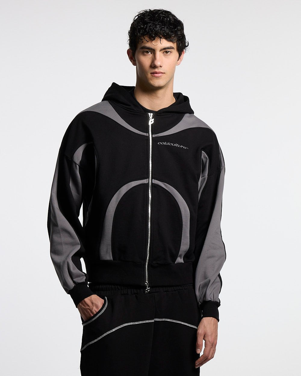 TAKE OFF FLEECE ZIP HOODIE BLACK - Cold Culture #man