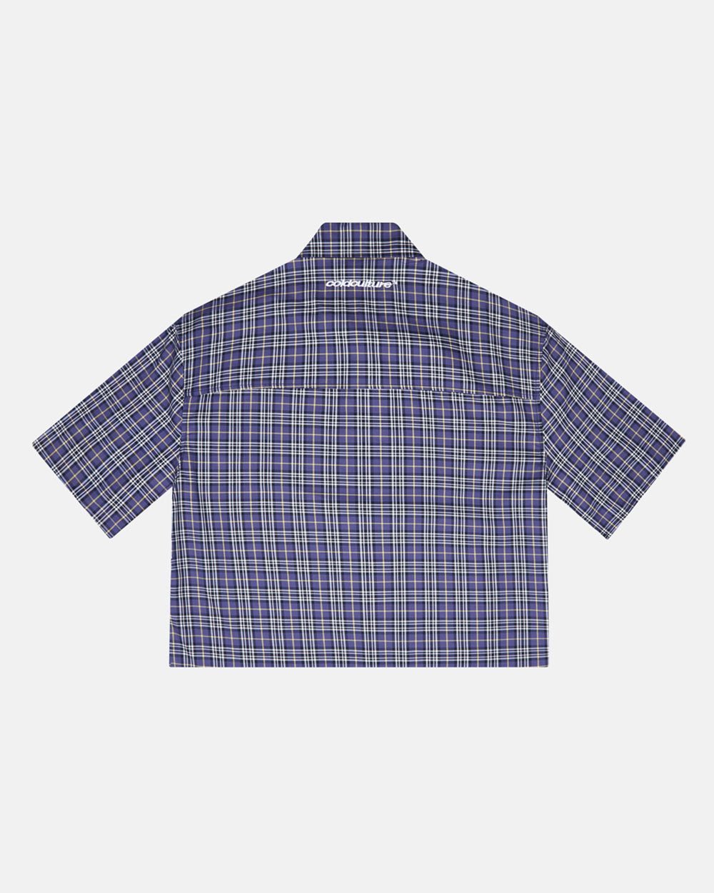 TARTAN C SHIRT DARK BLUE - COLD CULTURE