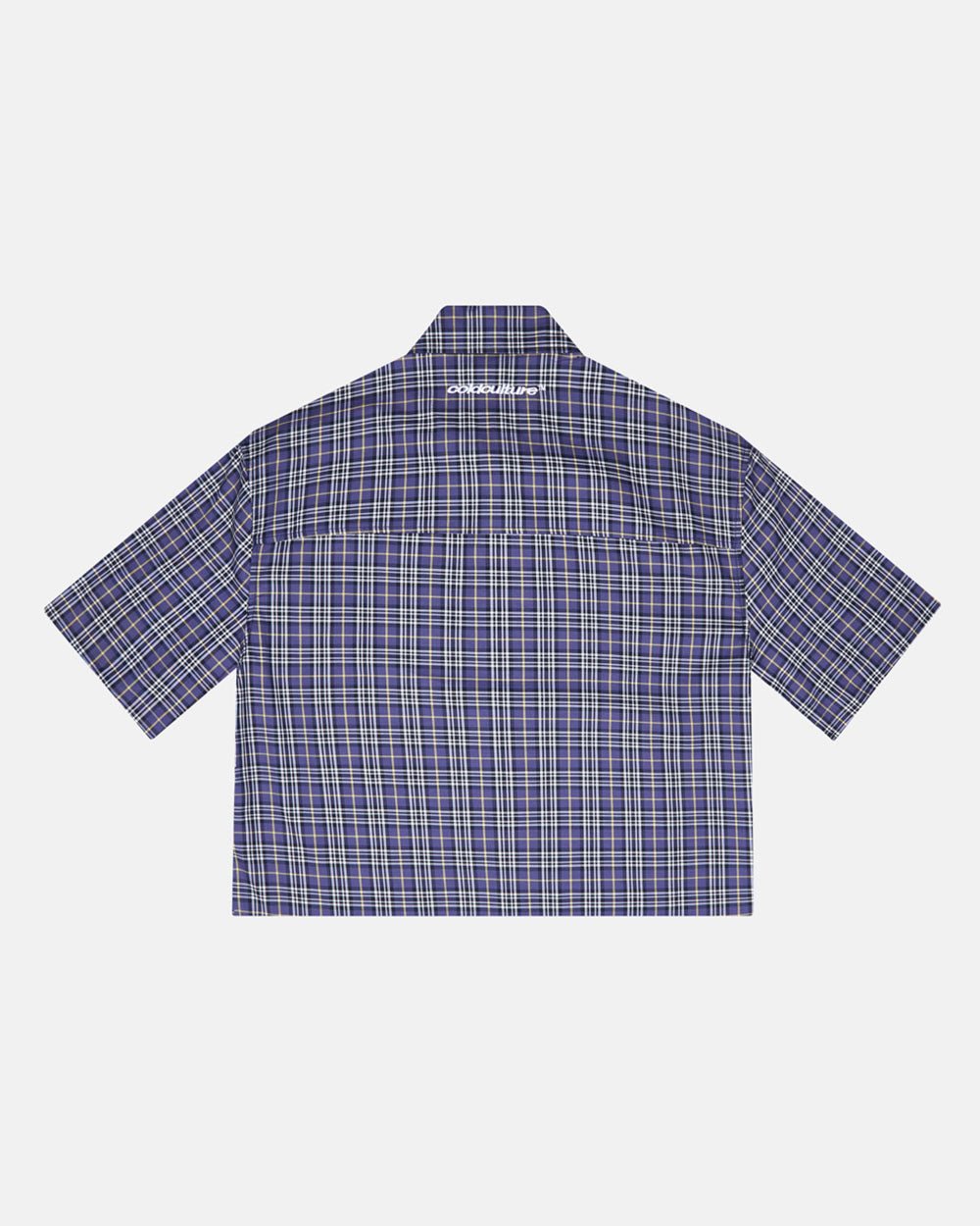 TARTAN C SHIRT DARK BLUE - COLD CULTURE