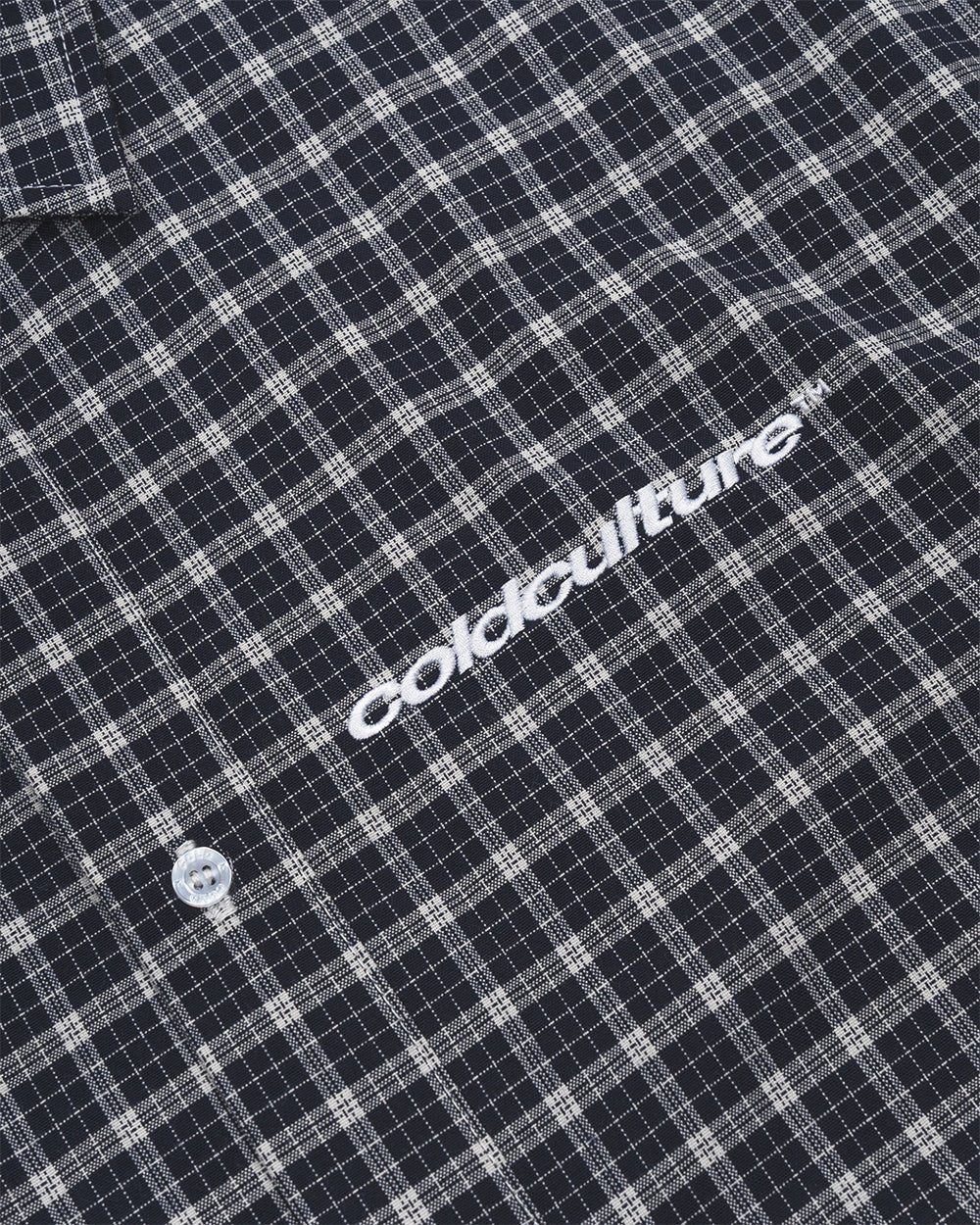 TARTAN SCRIPT SHIRT BLACK - Cold Culture