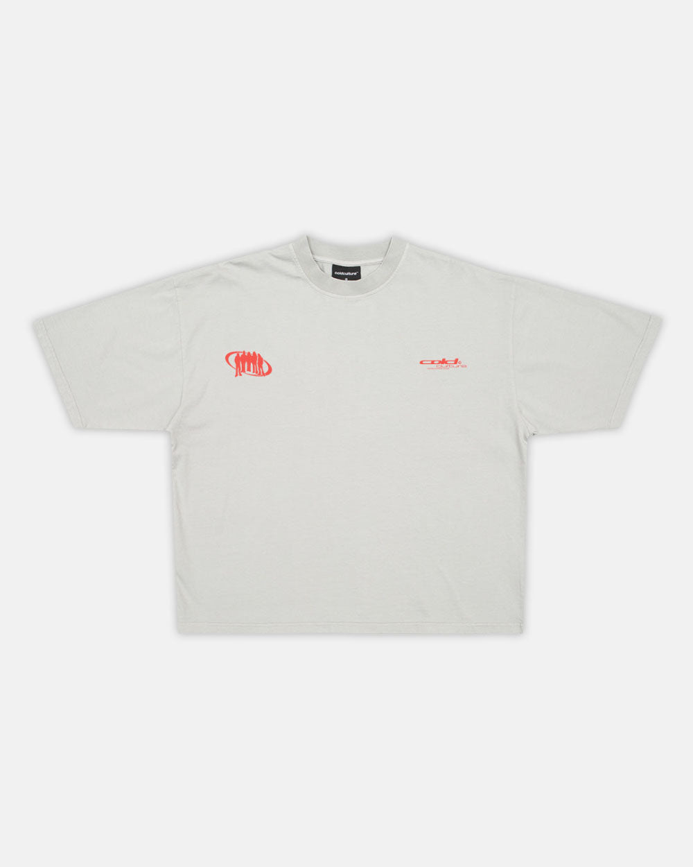 TEAM TEE PALE GREY - COLD CULTURE
