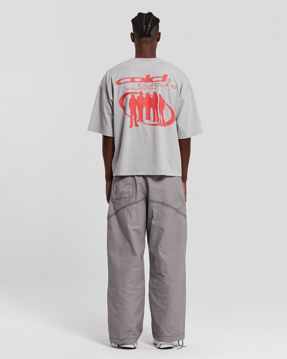 TEAM TEE PALE GREY - COLD CULTURE #man