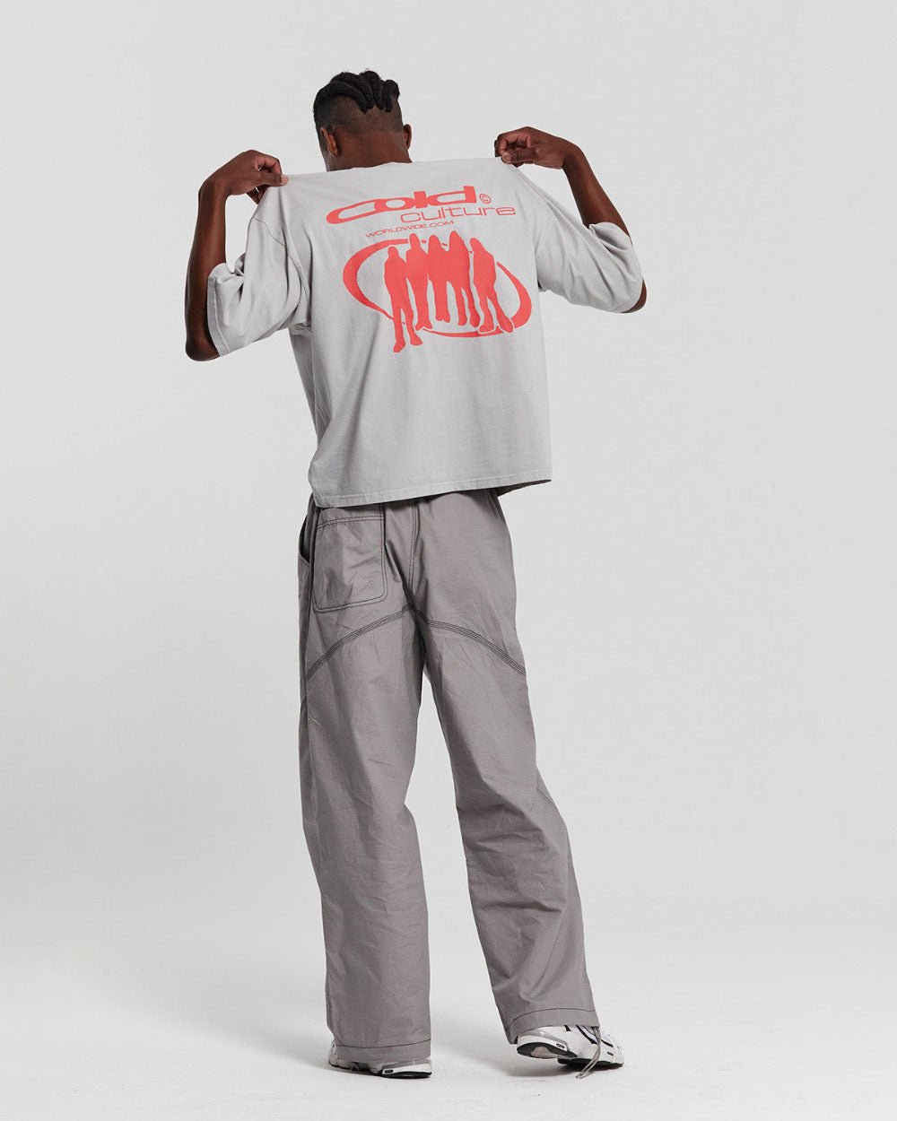 TEAM TEE PALE GREY - COLD CULTURE #man