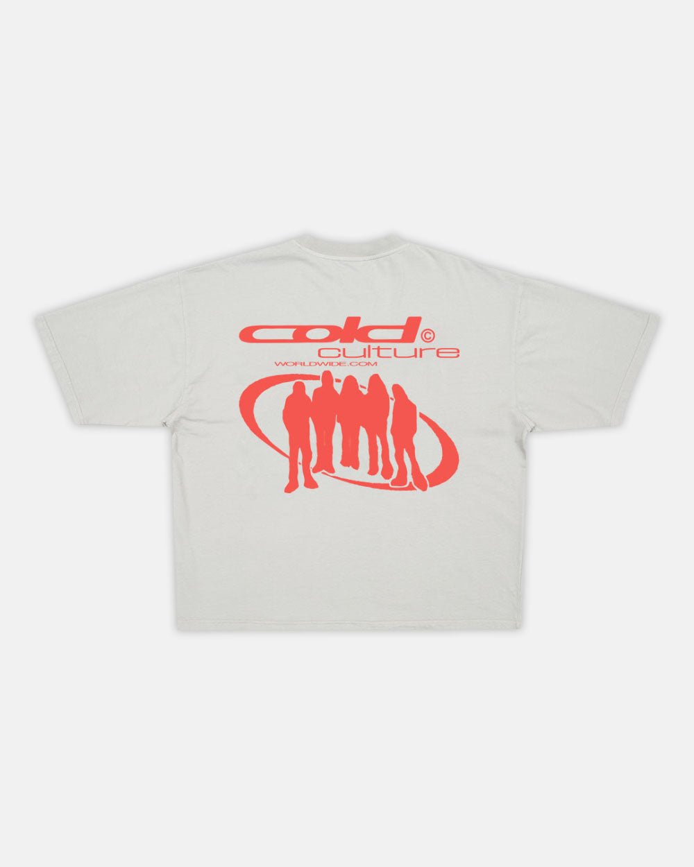 TEAM TEE PALE GREY - COLD CULTURE