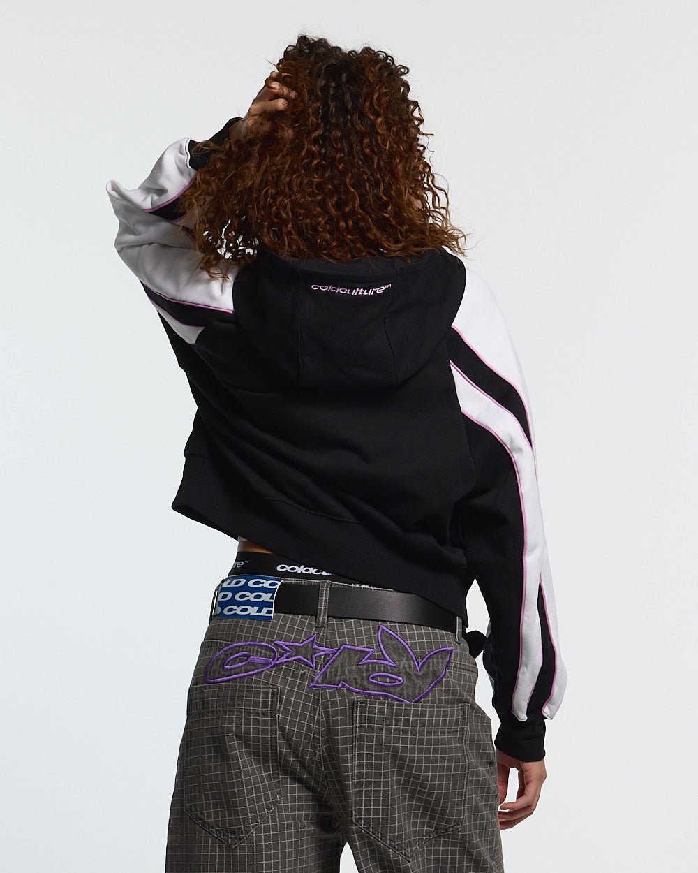 TEASE ME ZIP HOODIE BLACK & GREY - Cold Culture