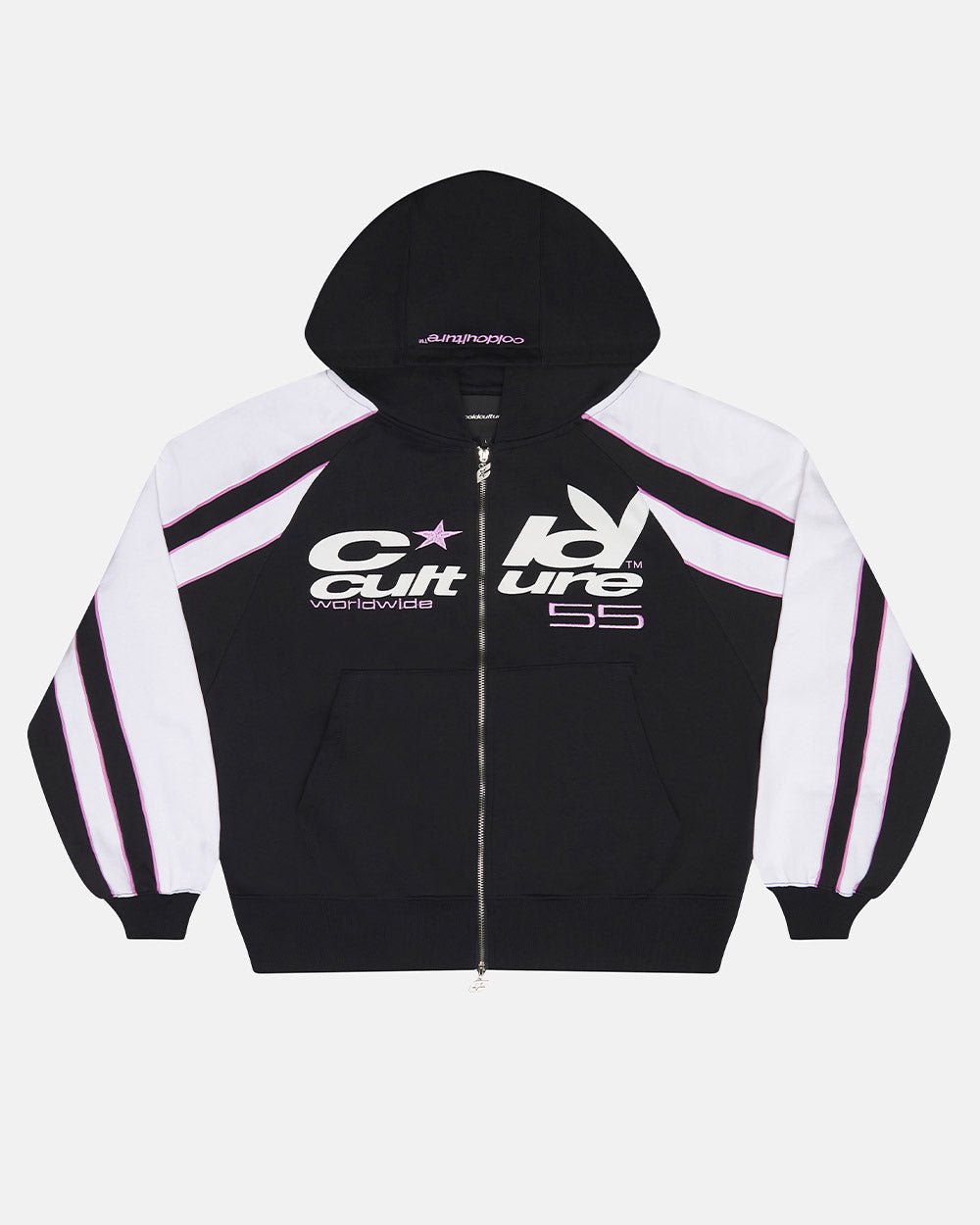 TEASE ME ZIP HOODIE BLACK & GREY - Cold Culture