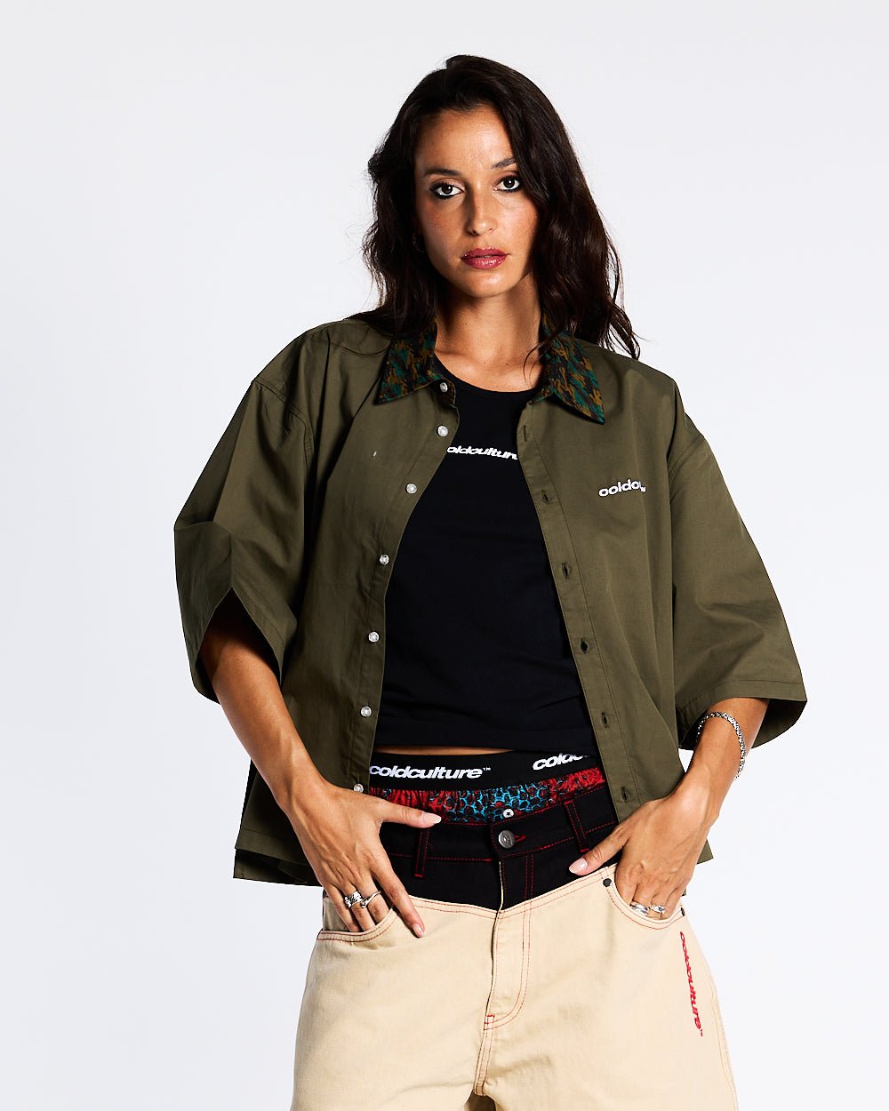 TERRA SHIRT CAPER GREEN - Cold Culture