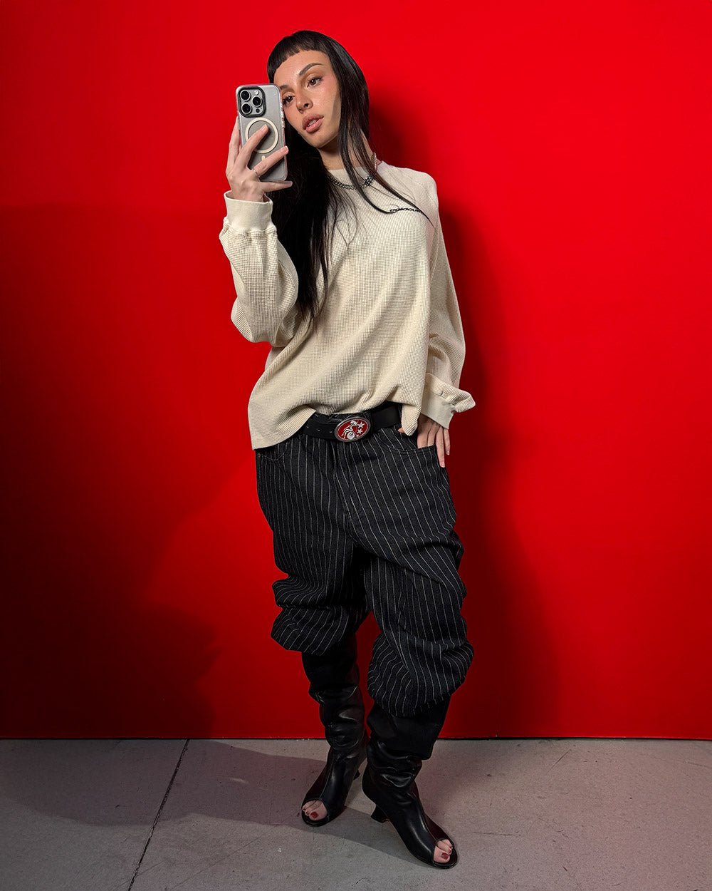 THERMAL LONGSLEEVE TEE WHITE - Cold Culture