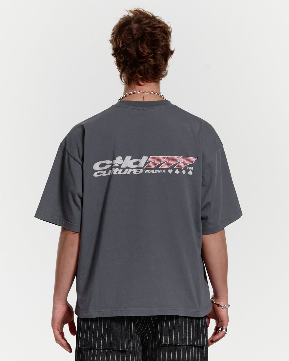 THREE SEVENS TEE DARK BLUE - COLD CULTURE