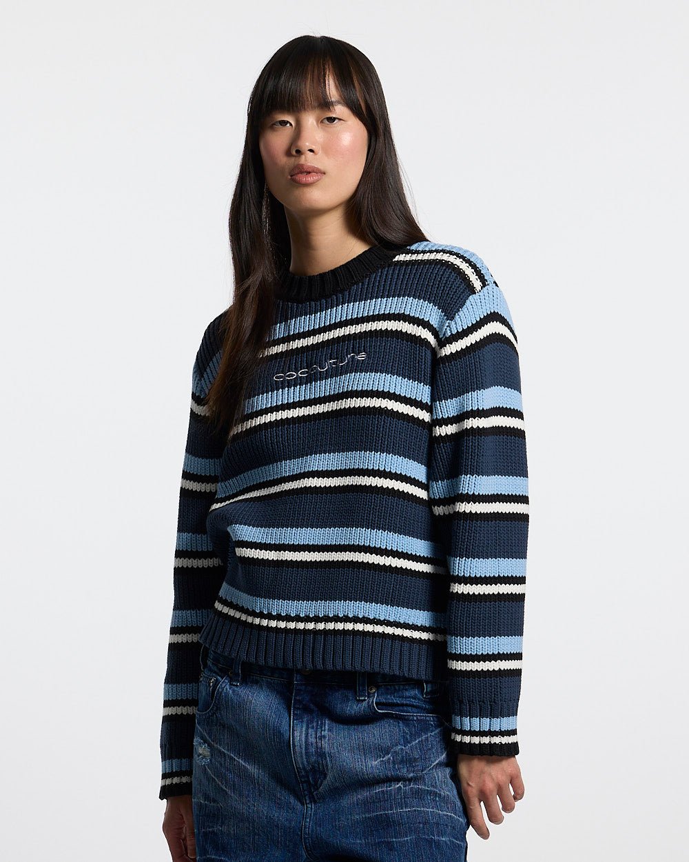 TIMELESS KNITWEAR BLUE - Cold Culture #woman