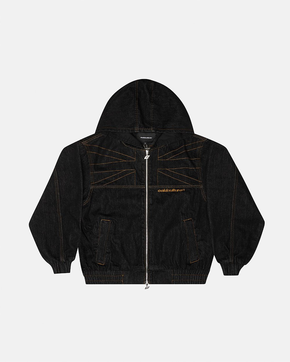 TOP BOY JACKET BLACK DENIM - Cold Culture