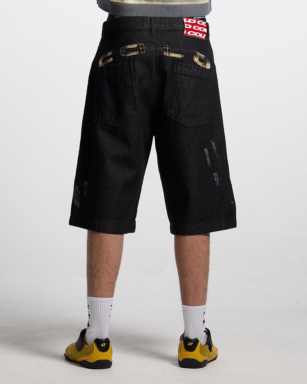 TOXIC SHORTS BLACK DENIM - Cold Culture