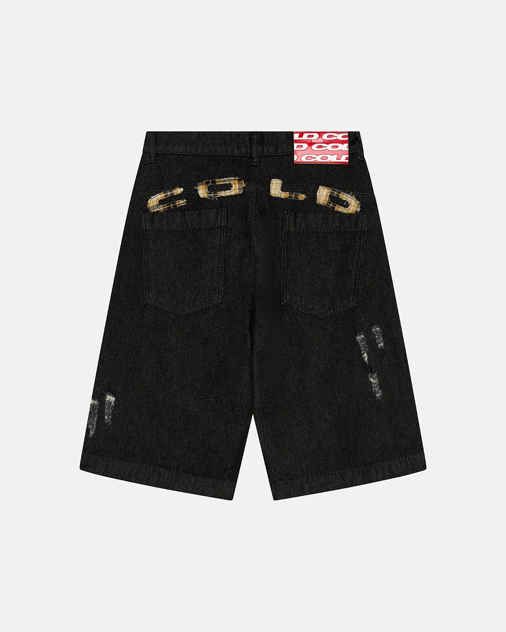 TOXIC SHORTS BLACK DENIM - Cold Culture