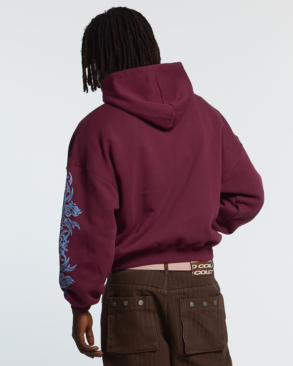 TRIBAL HOODIE BURGUNDY - Cold Culture