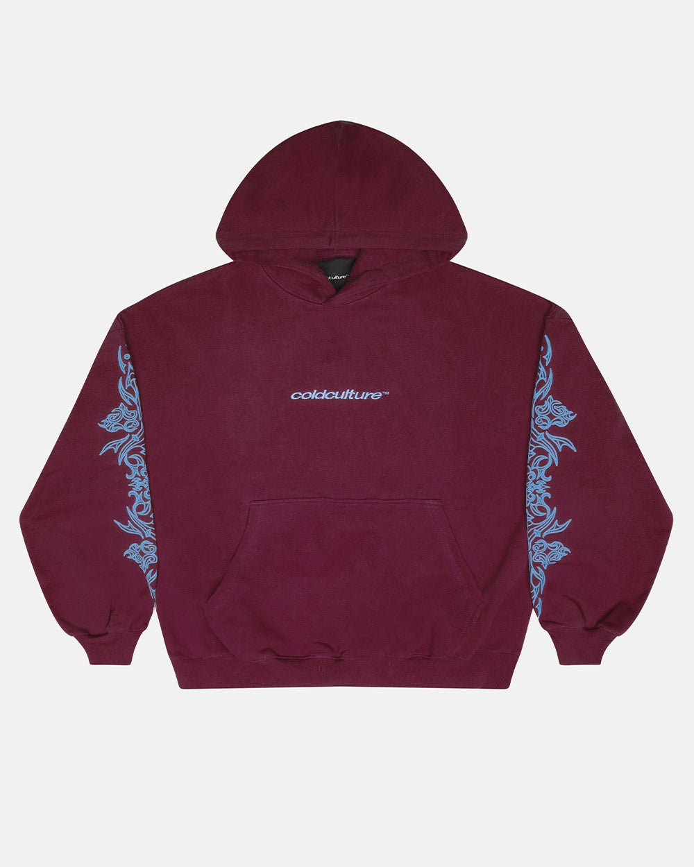 TRIBAL HOODIE BURGUNDY - Cold Culture