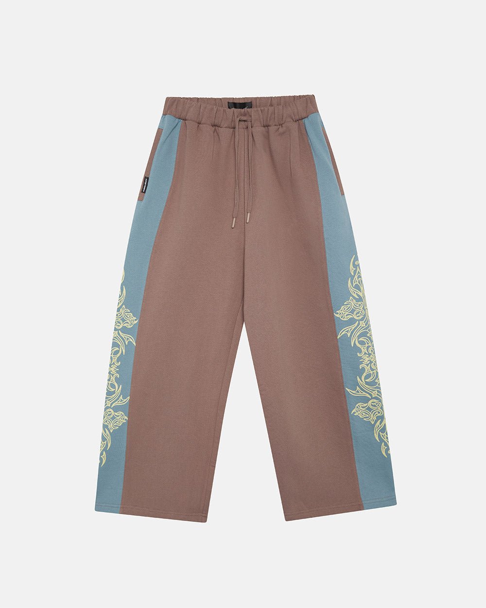 TRIBAL SWEATPANTS BROWN & BLUE - Cold Culture