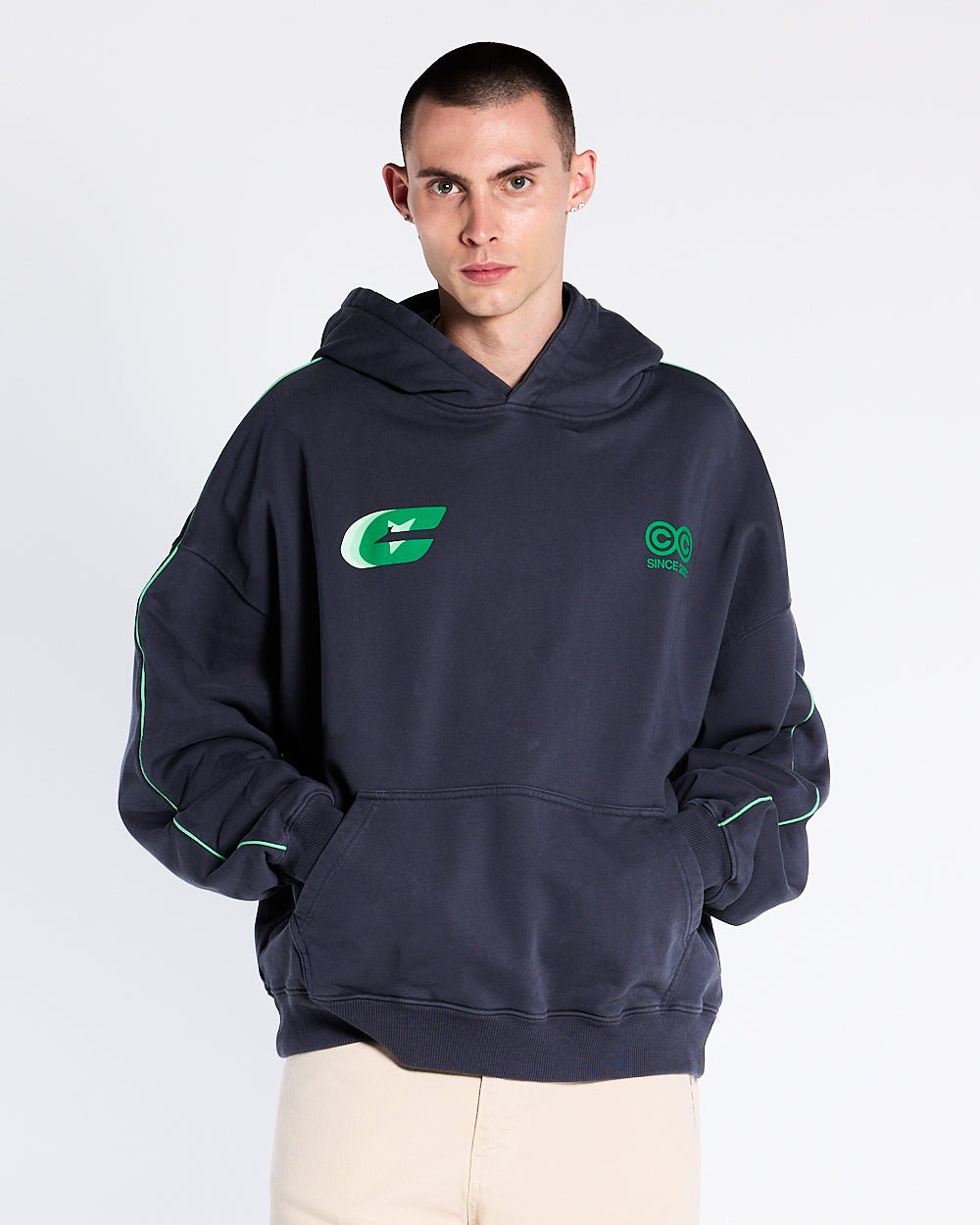 TRIPLE C HOODIE DARK BLUE - COLD CULTURE