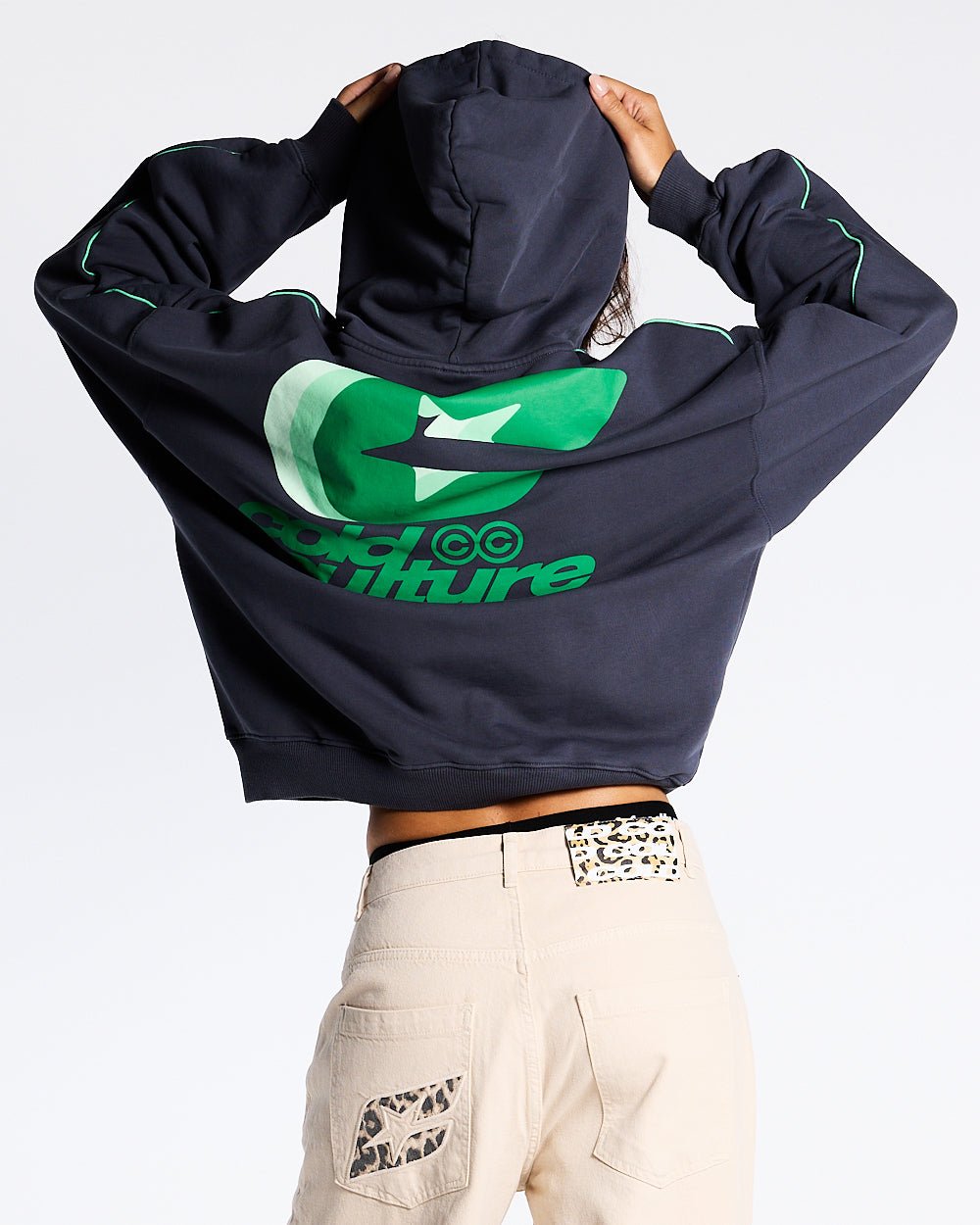 TRIPLE C HOODIE DARK BLUE - COLD CULTURE