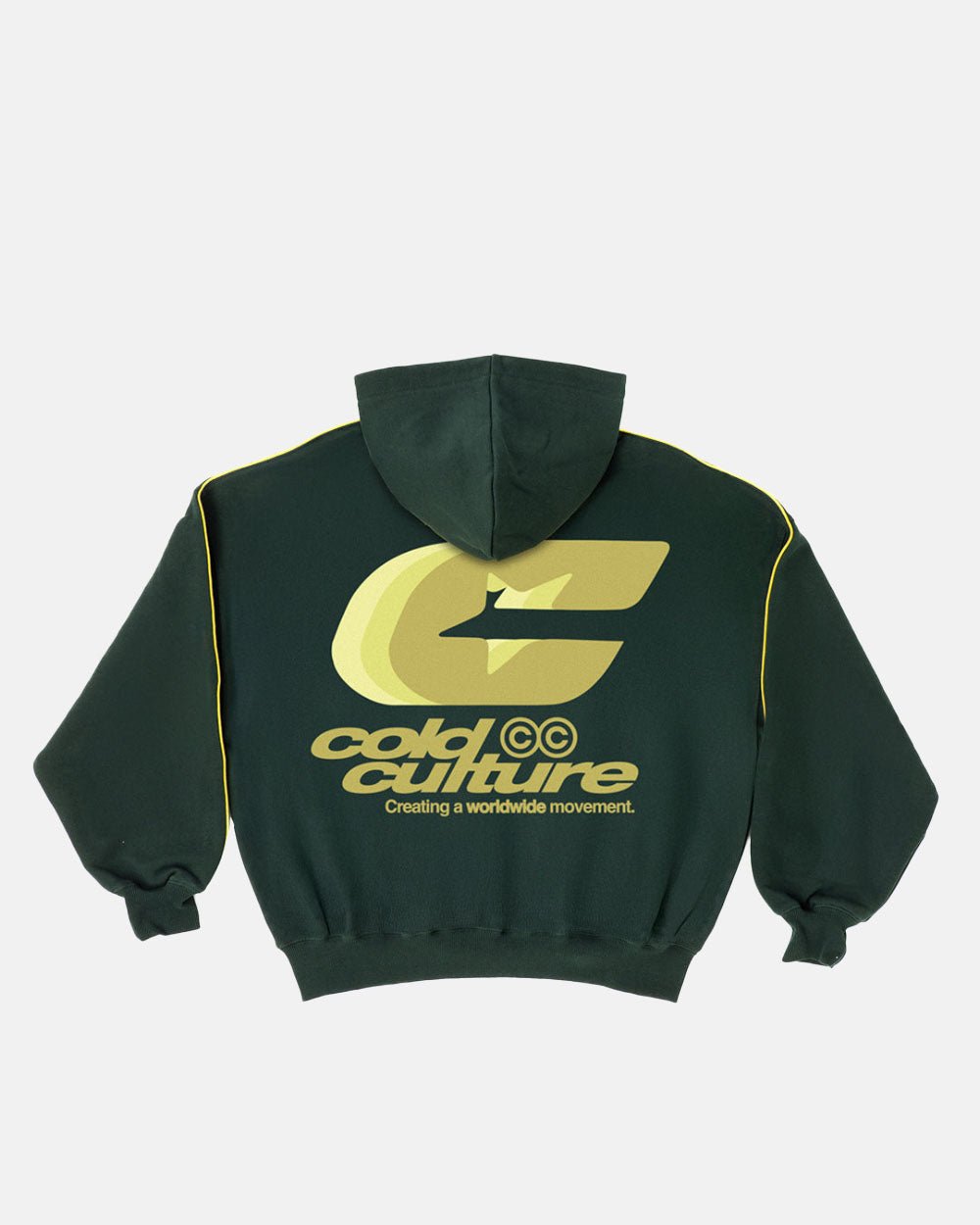 TRIPLE C HOODIE WASHED NIGHT GREEN
