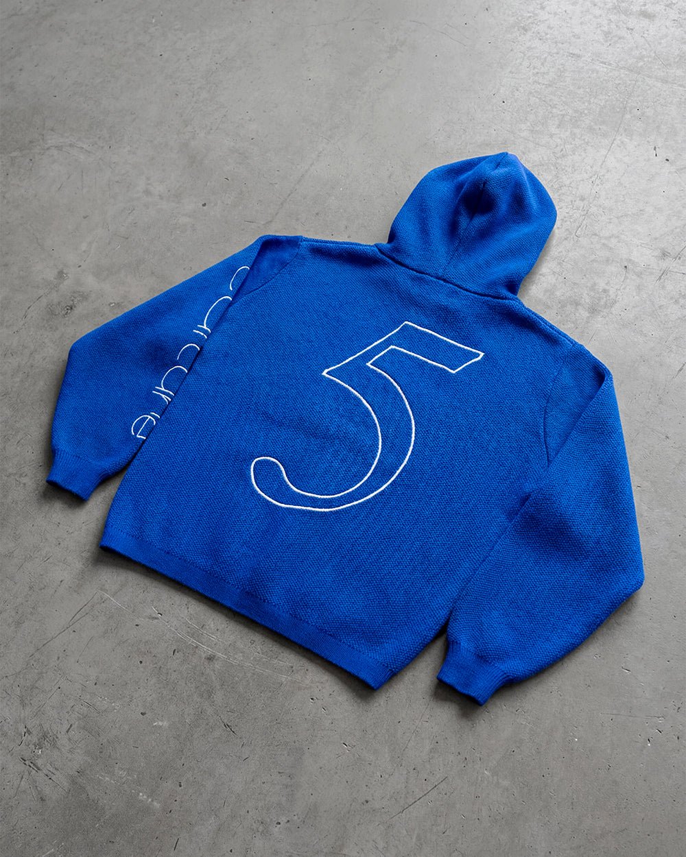 TRIPPY STOP ZIP KNIT BLUE - Cold Culture