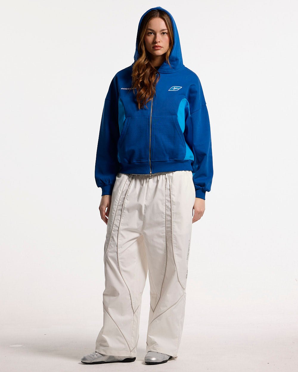 TWISTTER ZIP HOODIE BLUE - Cold Culture #woman
