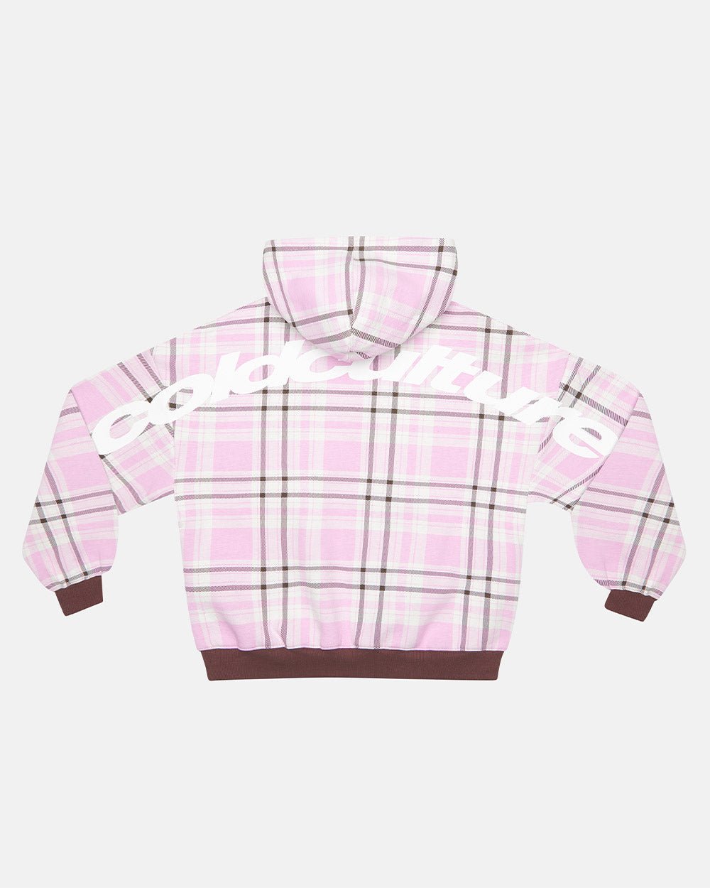 TWO FACES HOODIE BROWN & PINK - Cold Culture