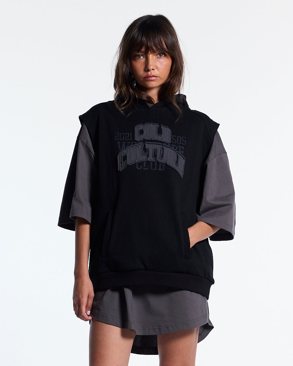 TYSON VEST BLACK - Cold Culture #woman