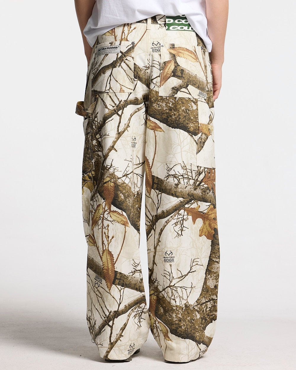 V1 CARPENTER PANTS REALTREE WHITE - Cold Culture