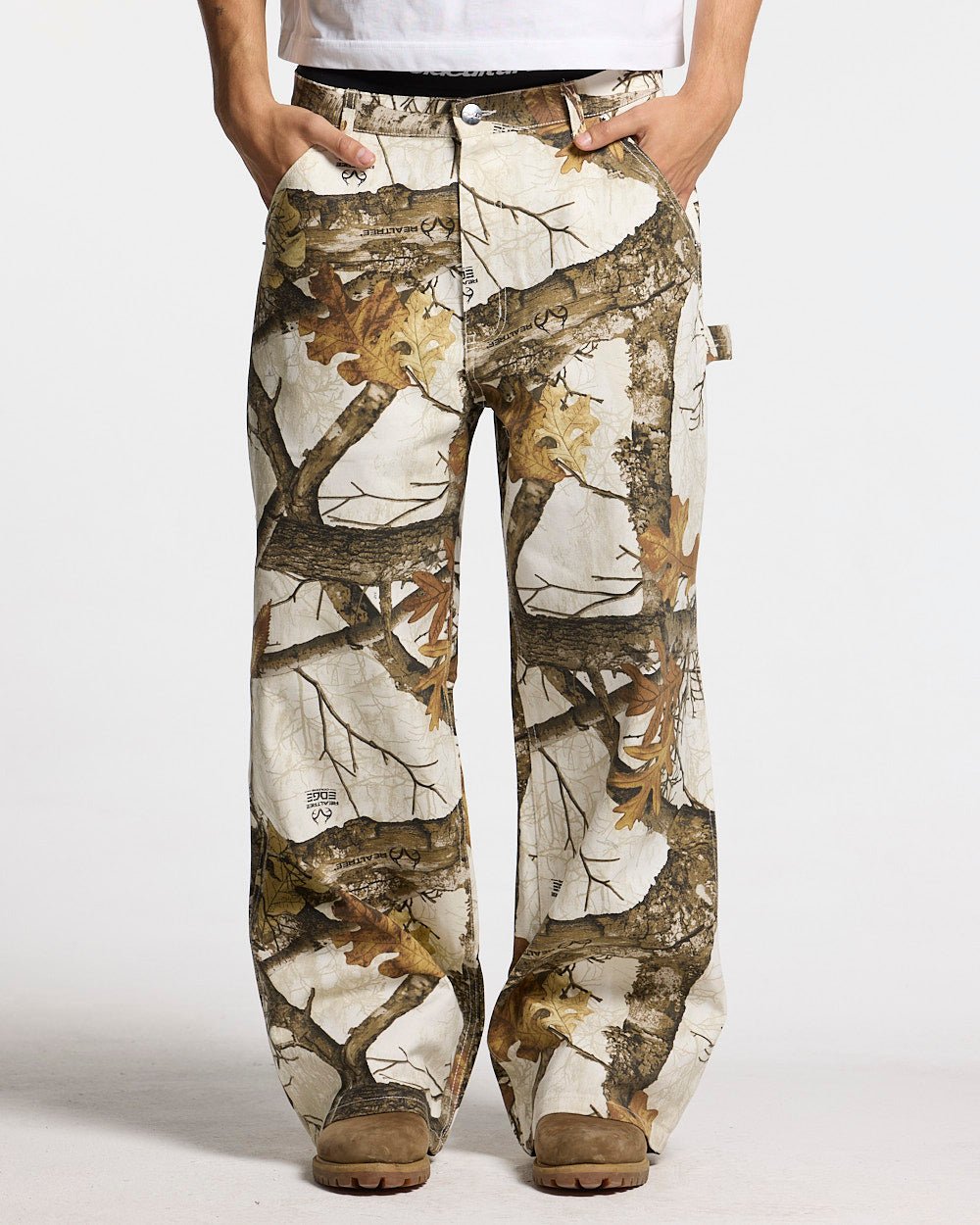 V1 CARPENTER PANTS REALTREE WHITE - Cold Culture