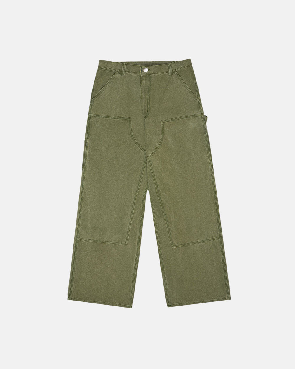V1 DOUBLE KNEE PANTS STONE - WASHED GREEN - COLD CULTURE