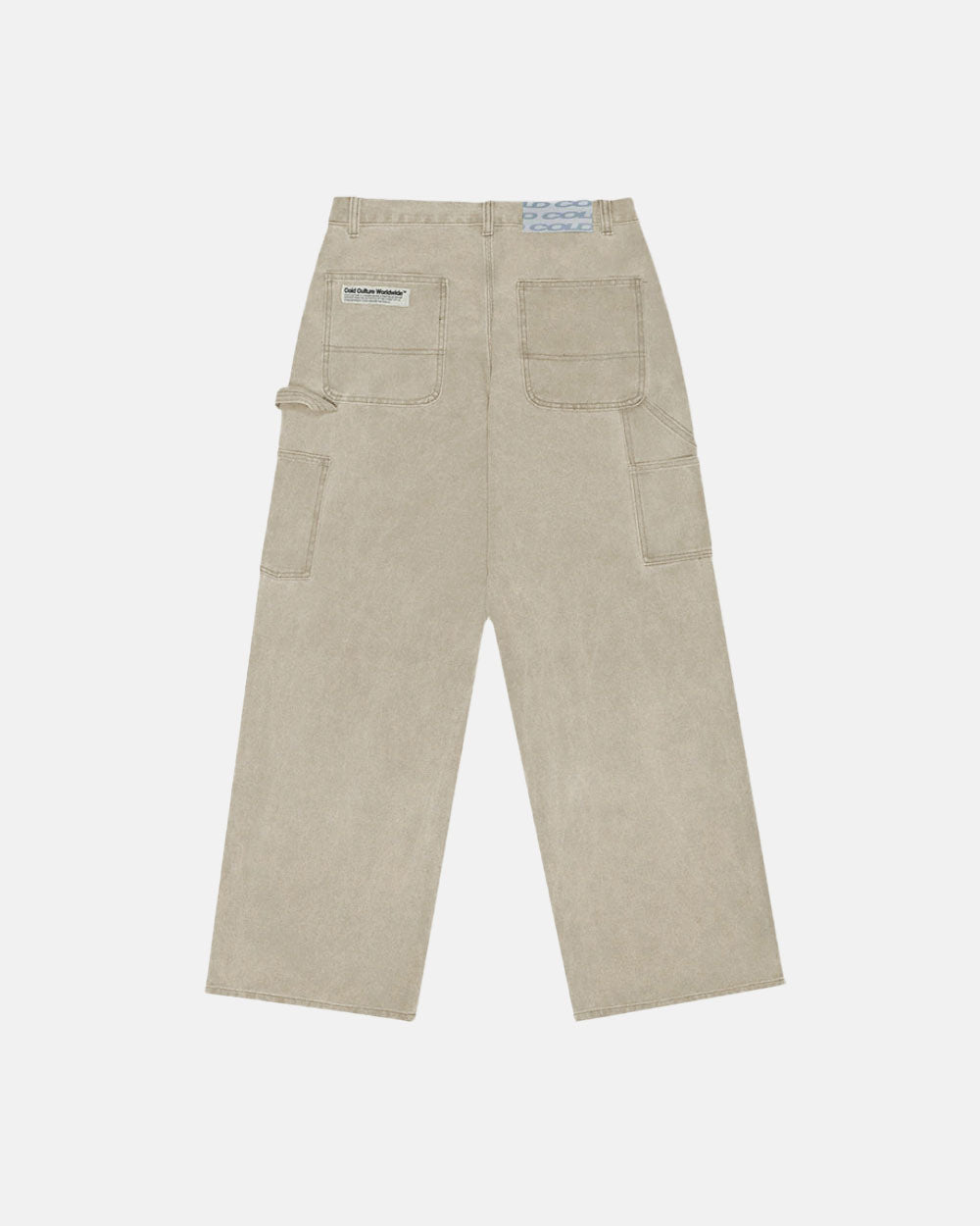 V1 DOUBLE KNEE PANTS STONE - WASHED SAND - COLD CULTURE