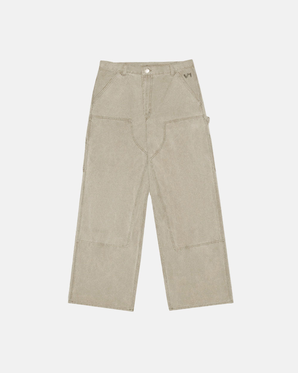 V1 DOUBLE KNEE PANTS STONE - WASHED SAND - COLD CULTURE