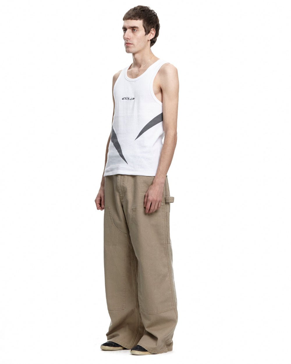 V1 DOUBLE KNEE PANTS STONE - WASHED SAND - COLD CULTURE