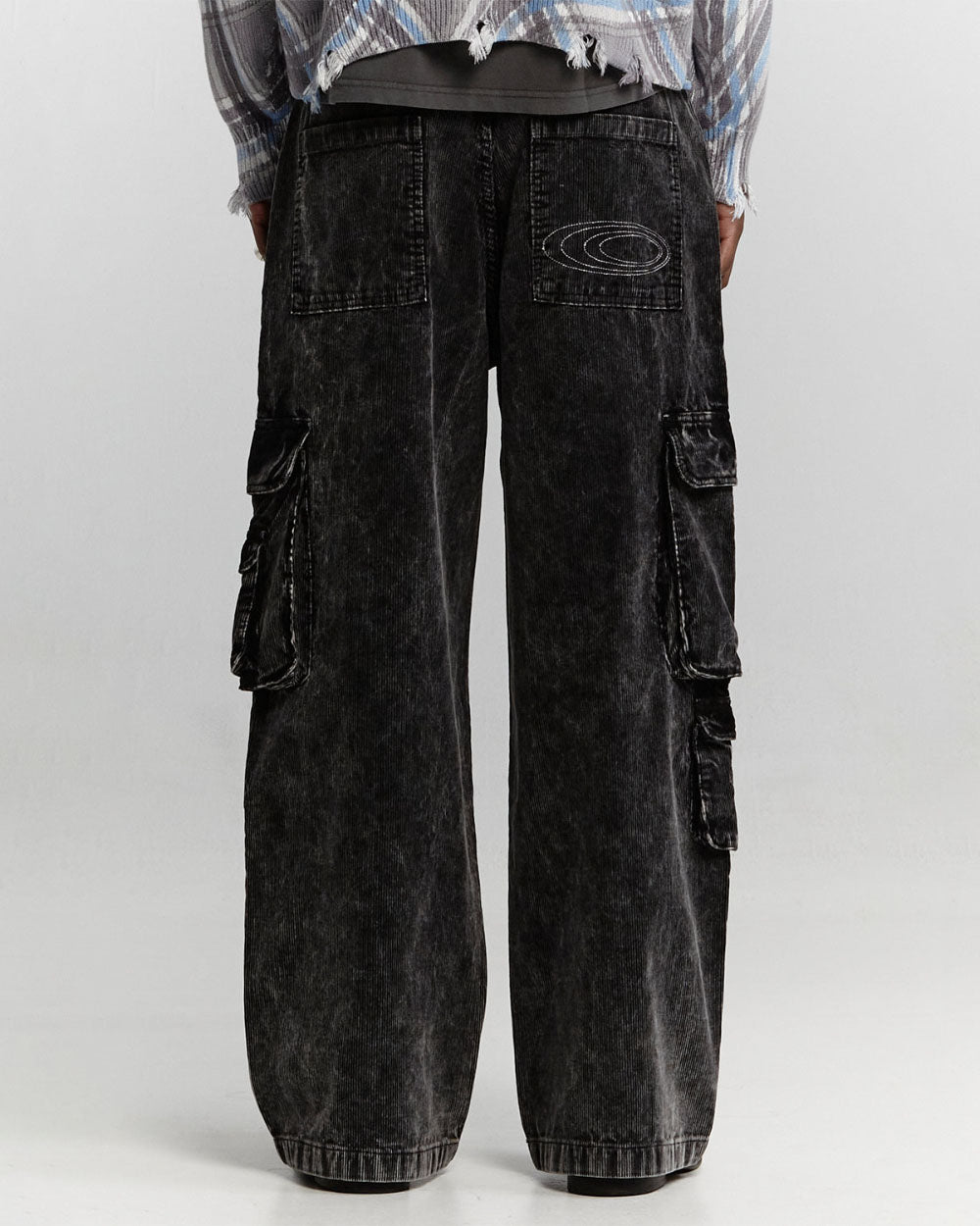 V2 CARGO PANTS CORDUROY HEAVY GREY - COLD CULTURE