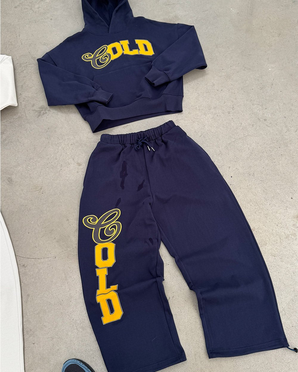 VARSITY PANTS DARK BLUE - Cold Culture