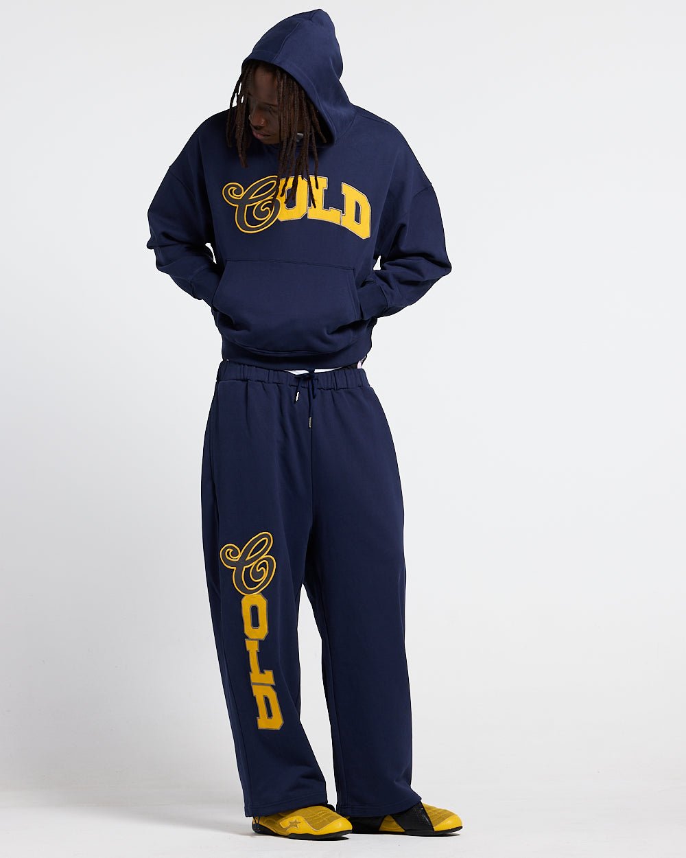 VARSITY PANTS DARK BLUE - Cold Culture