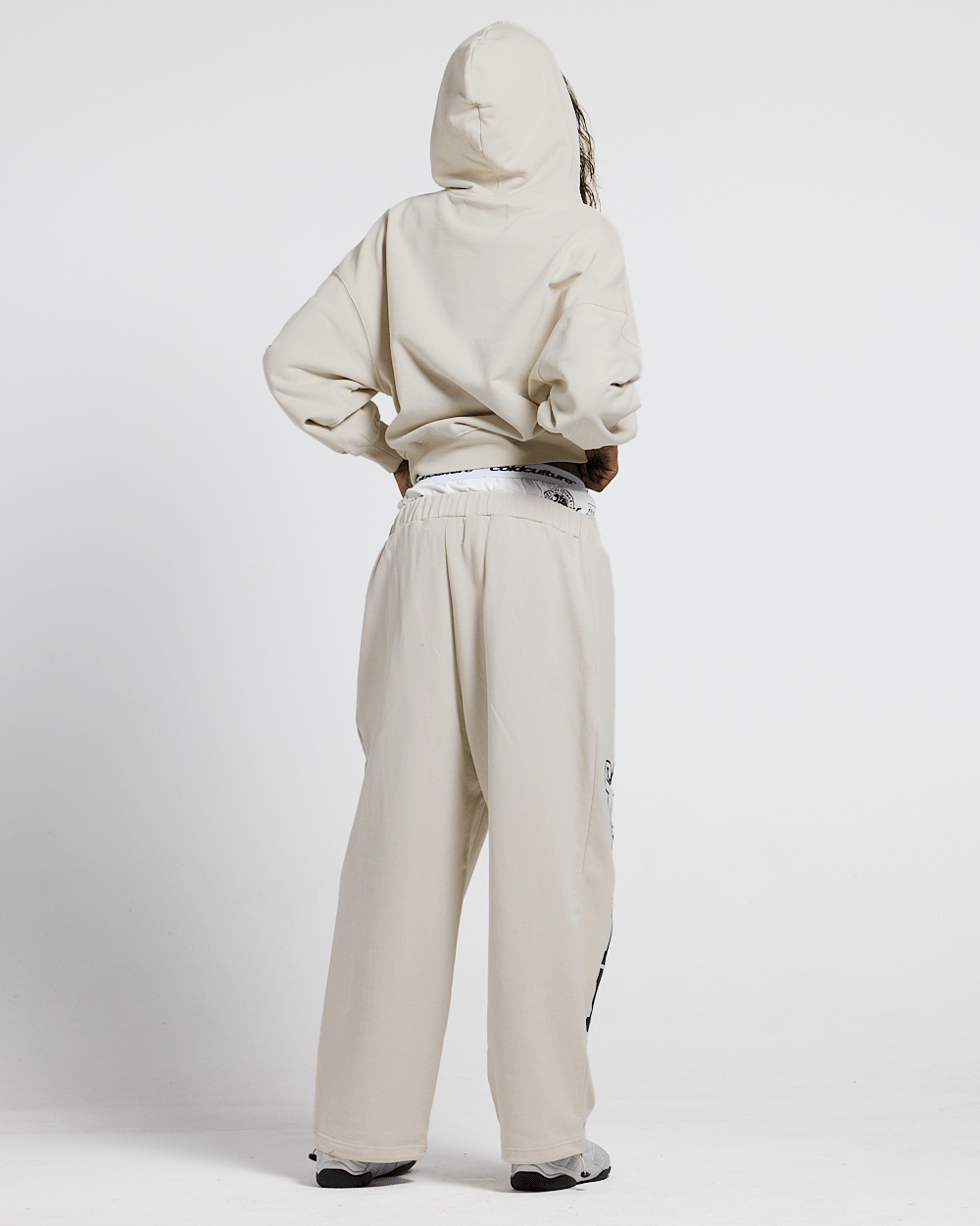 VARSITY PANTS IVORY GREY - Cold Culture