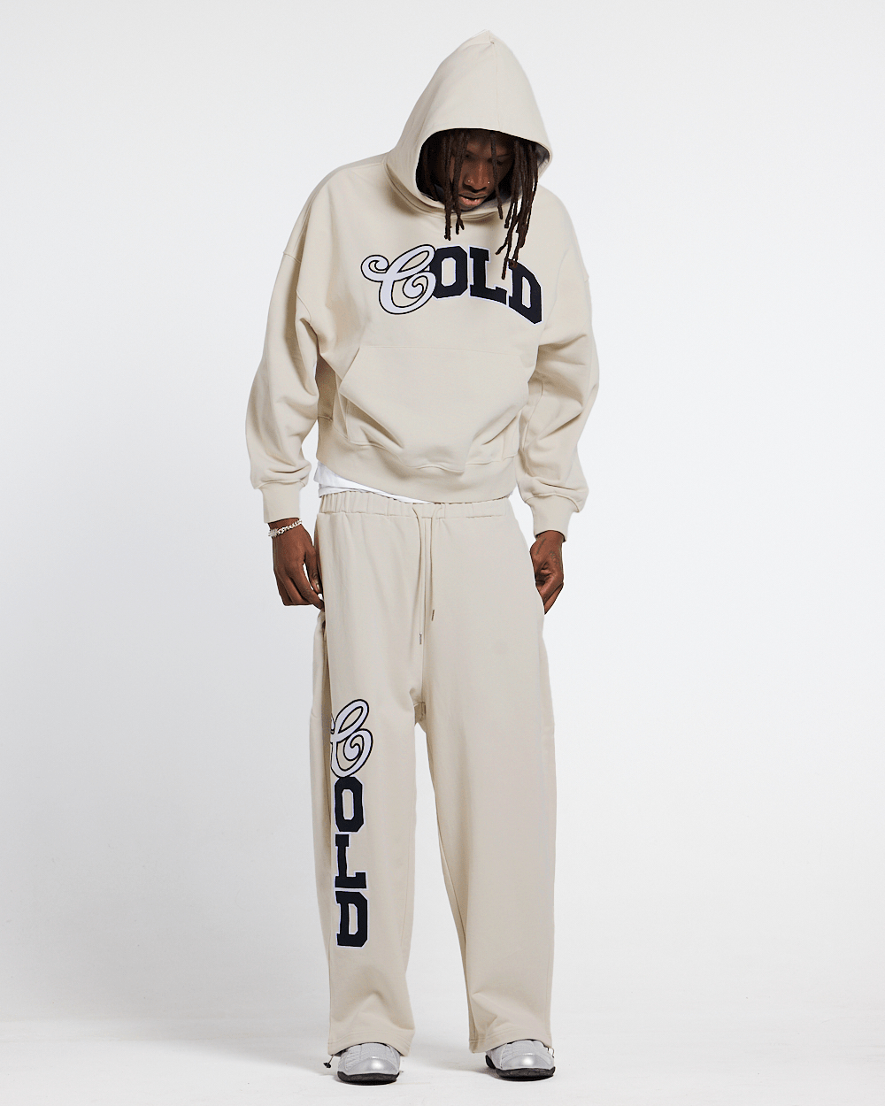 VARSITY PANTS IVORY GREY - Cold Culture