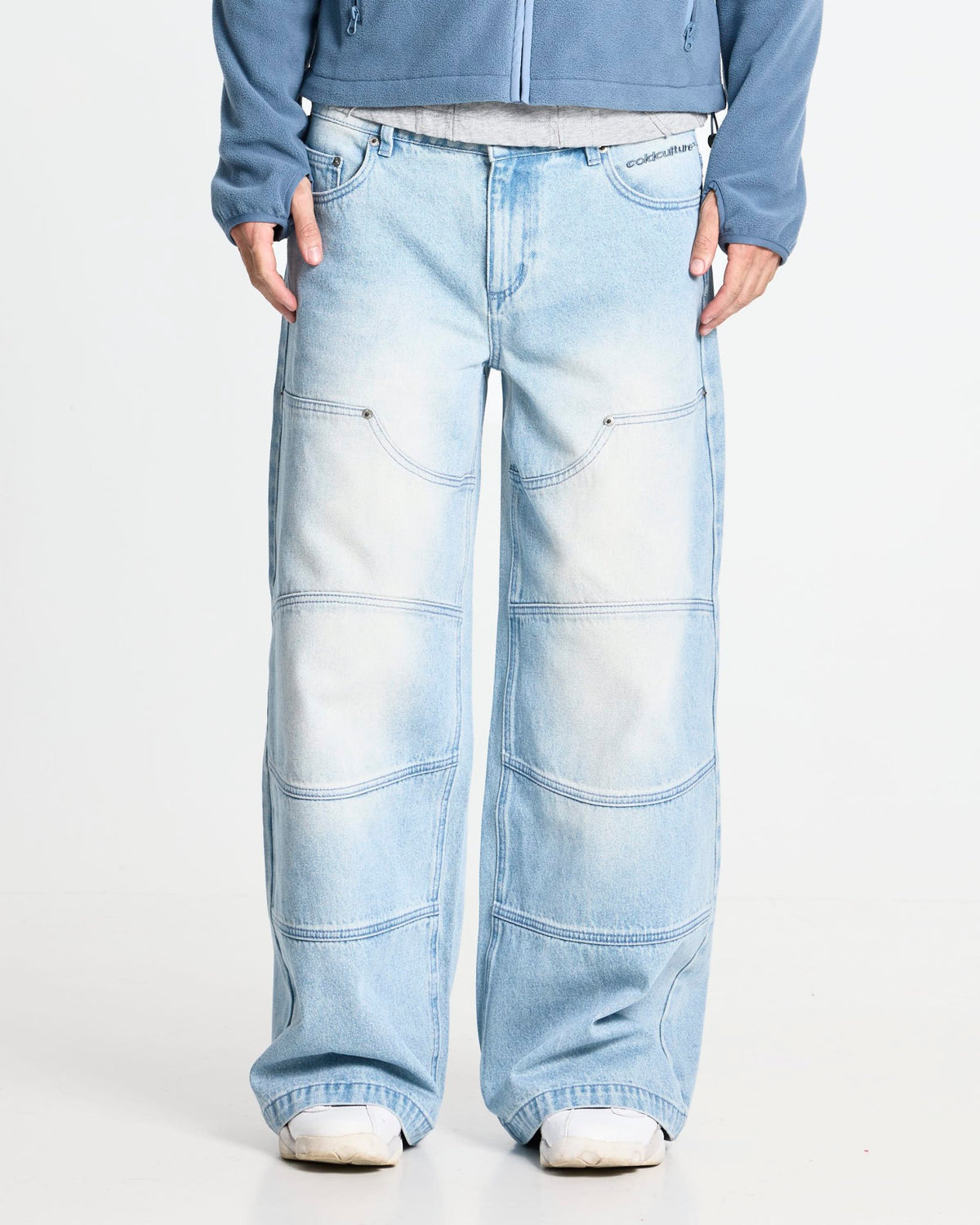VERA LOOSE PANTS LIGHT BLUE - Cold Culture
