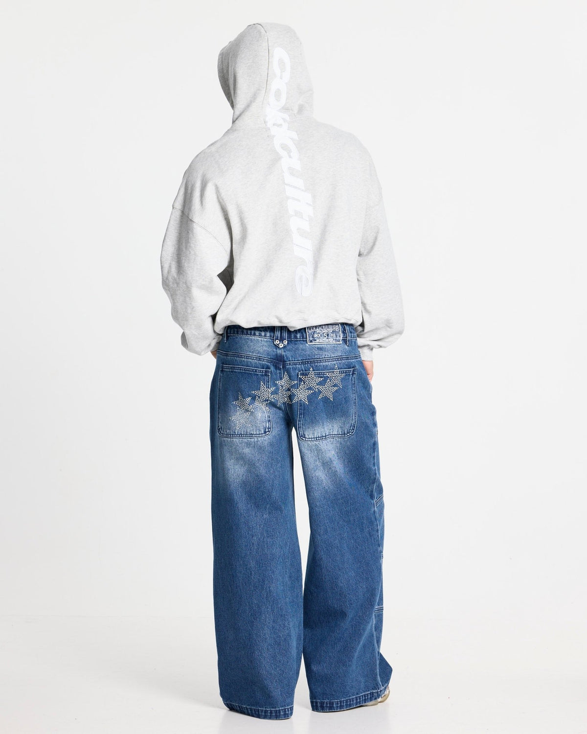 VERA LOOSE PANTS MID BLUE - Cold Culture