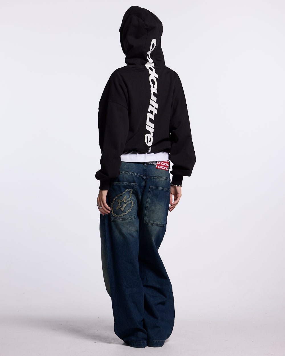 VERTICAL HOODIE BLACK - COLD CULTURE #woman