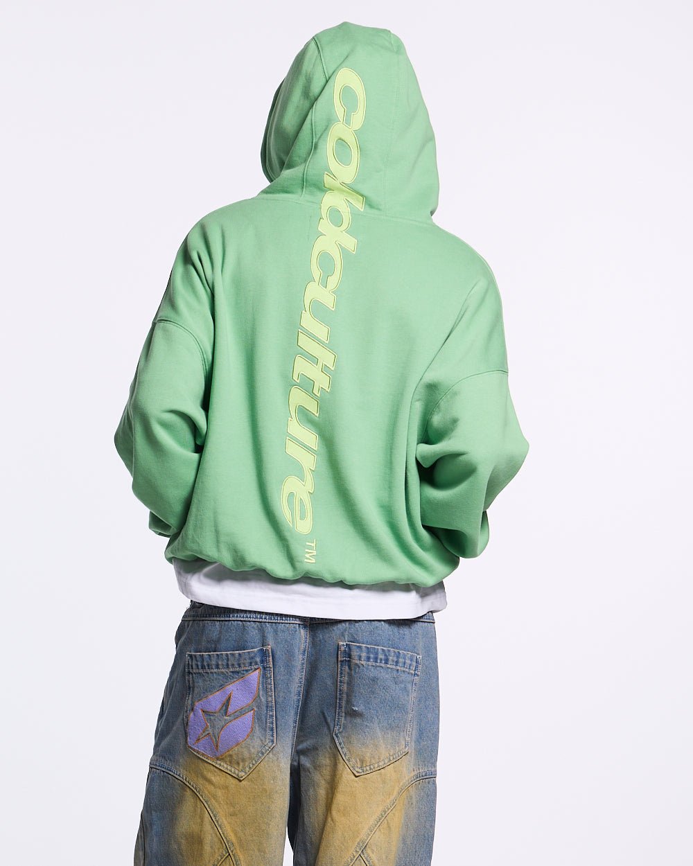 VERTICAL HOODIE GREEN - COLD CULTURE