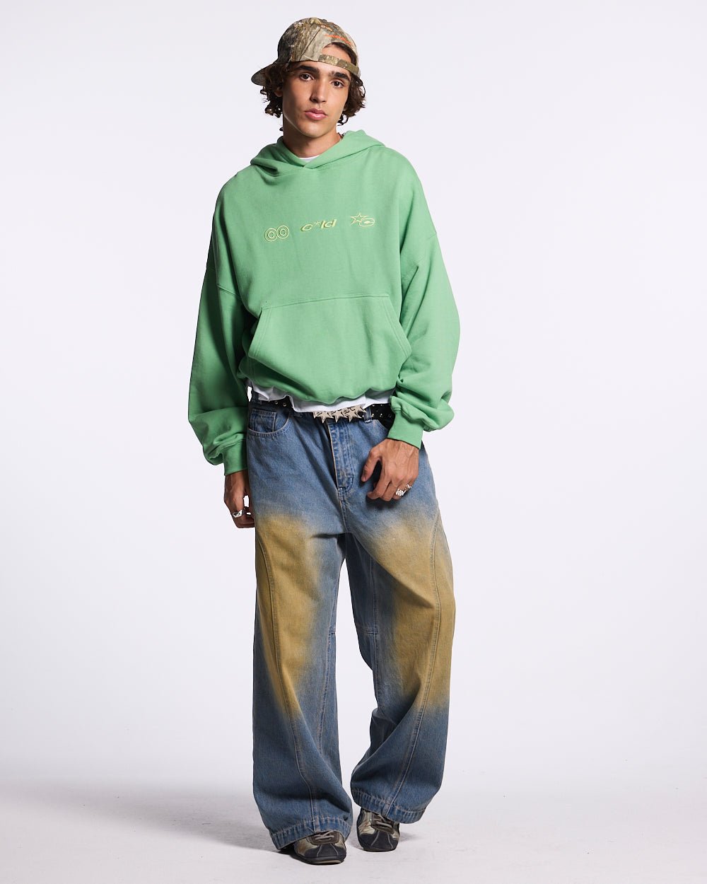 VERTICAL HOODIE GREEN - COLD CULTURE