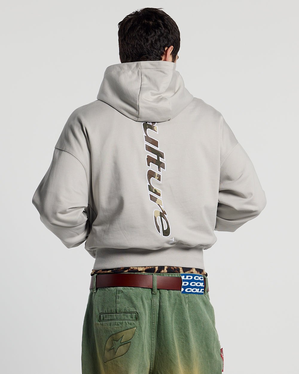 VERTICAL HOODIE LIGHT GREY - Cold Culture