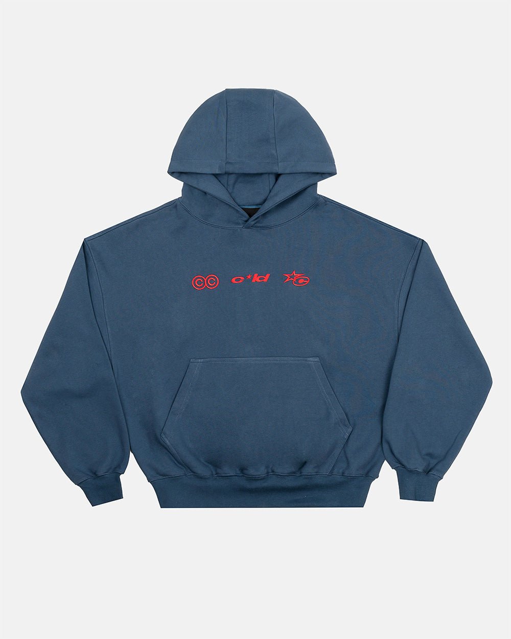 VERTICAL HOODIE NAVY - Cold Culture