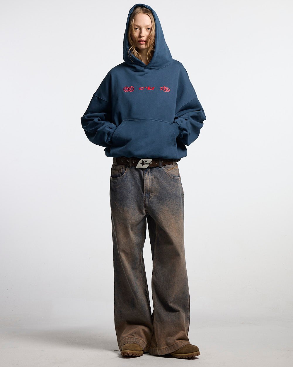 VERTICAL HOODIE NAVY - Cold Culture #woman